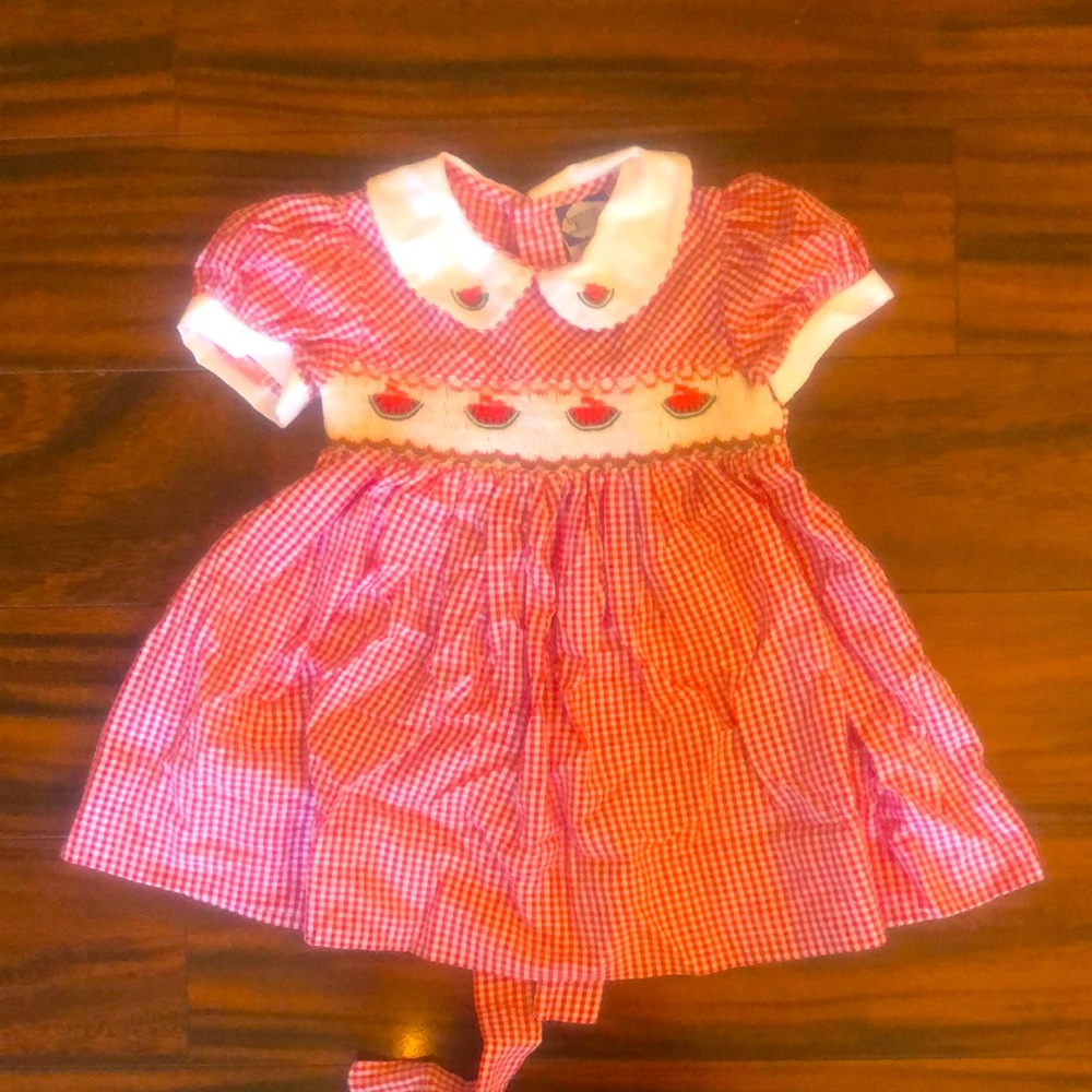 Carriage Boutique watermelon smocked dress